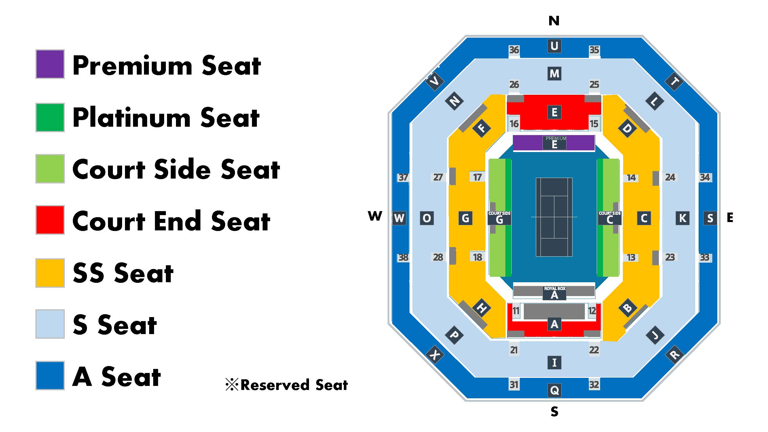 Package Seat Kinoshita Group Japan Open